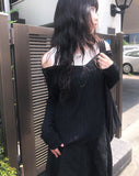Pami Layered V Loose Fit Knit
