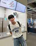 University over T-shirt