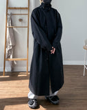 Maxi High Neck String Coat