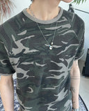 Ens Camo Rib Slim Short Sleeve Tee