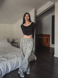 [U-BASIC] Mizuko crop round fleece long sleeves
