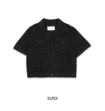 Saffy Linen Two Pocket Crop Jacket