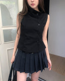Noki Striped Pleated Mini Skirt