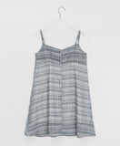 Deet Check Layered Sleeveless One Piece