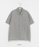 [unisex] Hipom Nylon Over Short Sleeve Shirt