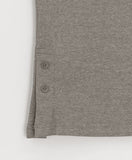 Kanit Diagonal Button Round Long Sleeve Tee