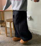 Deteam Banding Flower Quilted Balloon Pants