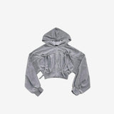 Veona Velvet Hooded Zip-Up