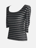 Anna Stripe Short Sleeve Tee