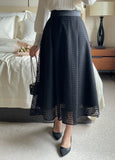 Leburne Punching Lace Banding Skirt