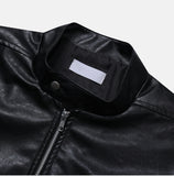 Concrete Crack Leather Jacket