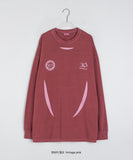 [unisex] Yuber Pigment Sporty Color Matching Long Sleeve Tee