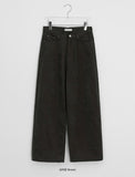 Hardy Embroidered Wide Brushed Pants