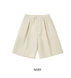 Bound Tweed Banded Bermuda Pants