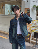 Morgan Corduroy Patch Denim Trucker Jacket
