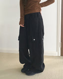 [Brushed Lining] Duco Vintage Cargo Wide Denim Pants