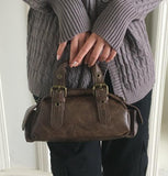 Kata Stud Leather Cross Mini Tote Bag