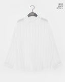 Netin Overfit See-Through Stripe Shirt