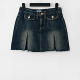 Mammal Denim Mini Skirt