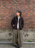 [BAONHAUS] Hicket Pintuck Banding Balloon Wide Pants