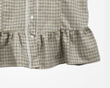 Todin Check Short Sleeve Blouse