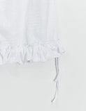 Harom Dot Capri Frill Banding Pants