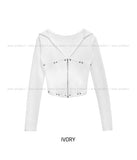 Kimi Rivet Cut Slim Fit Hood Zip-Up