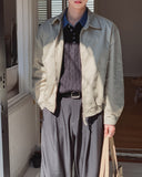 Laken Cotton Washed Zipper Blouson