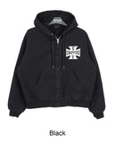 Kira Vintage Quilted Hooded Jumper