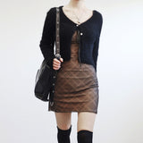 Chenia Two-Button Knit Cardigan