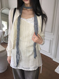 Neuron String Lace Color Matching Layered Mini One Piece