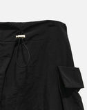Arc Unbalanced Wrap Skirt