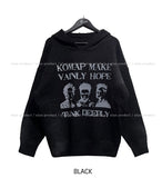 Komap Dirty Over Knit Hoodie
