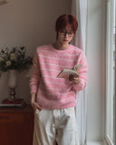 Bren Brush Striped Round Knit