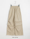 Ruheu Banding Nylon String Parachute Pants