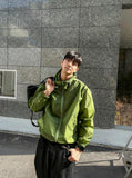 Bold cap windbreaker