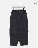 [Pin tuck/Peach fuzz] MT cut pocket cotton wide long pants