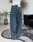 Diple Side Line Wide Denim Pants
