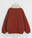 [Unisex] Sangeru Color Matching Half Padding Jumper