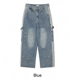 Belloz Track Walk Denim Pants