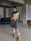 Paying Short Ribbed Sleeveless
