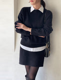 Nele Round Knit Mini Skirt Two Piece