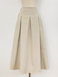 Nebel Banding Pintuck Flare Skirt