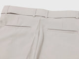 Two Tuck Semi Wide Belt Slacks