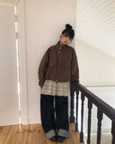 Buen Out Pocket Boxy Bomber Jacket