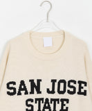 [unisex] Hisen Lettering Round Over Knit