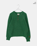 Seuha Henry Neck Button Overfit Knit