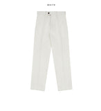 River banding linen slacks