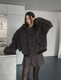 Jerry Double Button Pleated Skirt Pants