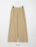 Yokuro banding wide cotton pants